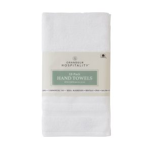 Grandeur Hospitality 100% Cotton Hand Towels 12-Pack