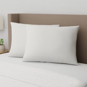 AllerEase Organic Cotton Top Allergy Protection Pillow, 2-pack