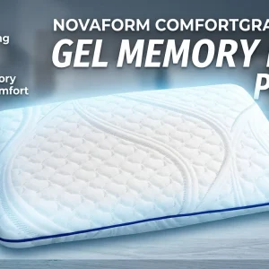 Novaform ComfortGrande Plus Gel Memory Foam Pillow