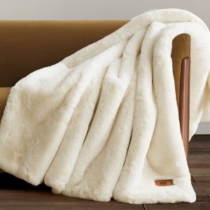 FRYE Luxe Faux Fur Throw 60 x 70 inch